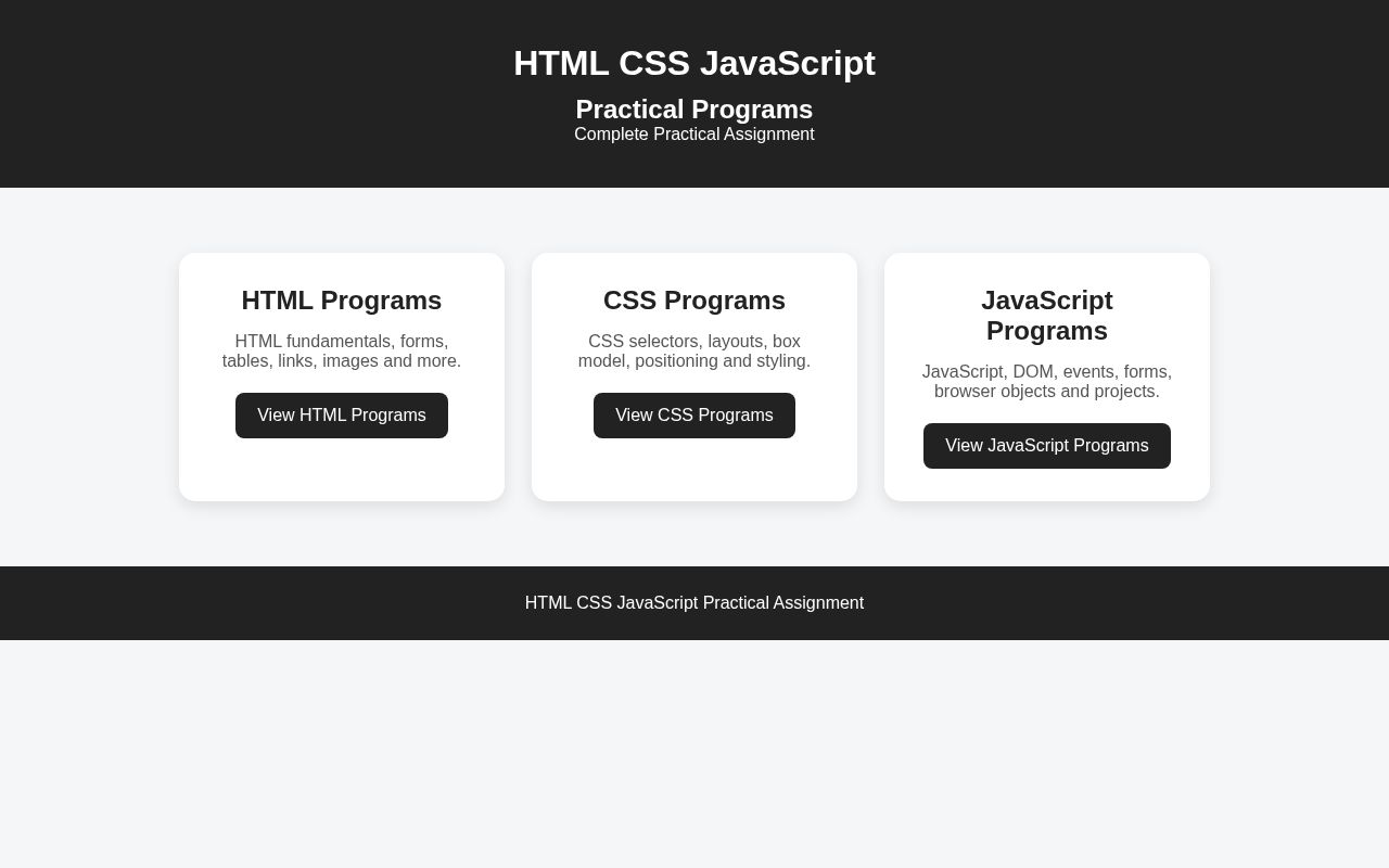 Preview of Web Development Practicles