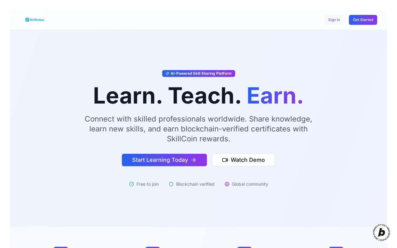 Preview of SkillSwApp
