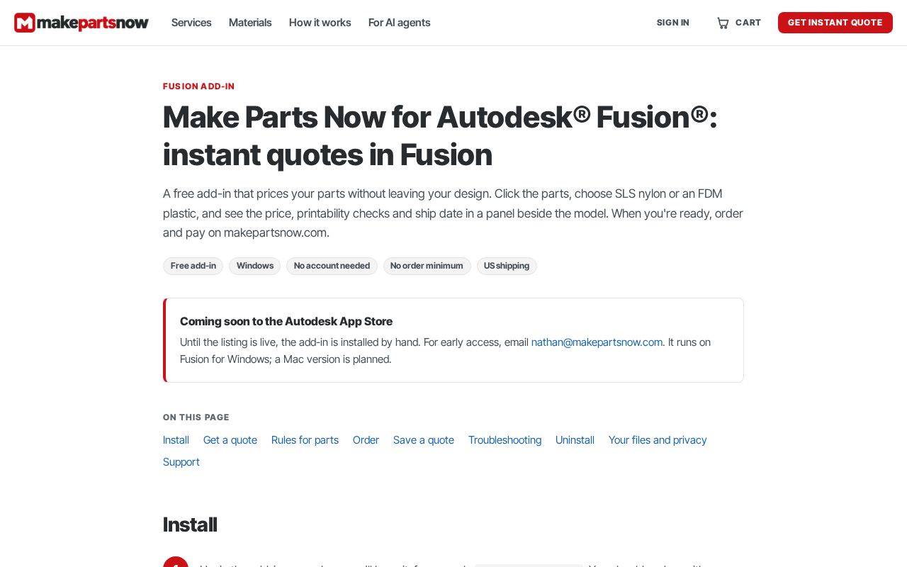 Preview of Makepartsnow Fusion