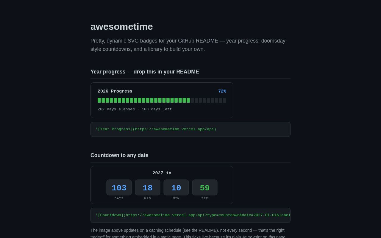 Preview of Awesometime
