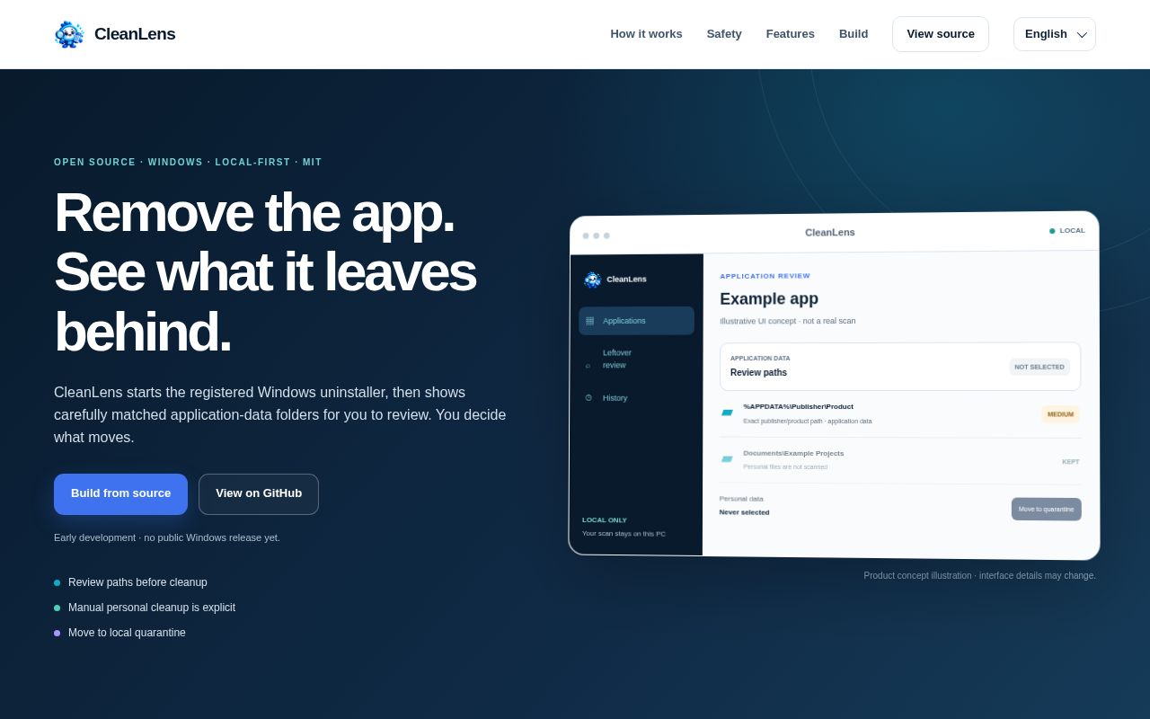 Preview of CleanLens