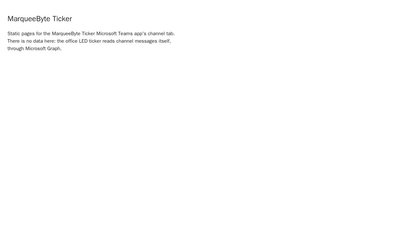 Preview of MarqueeByte Ticker
