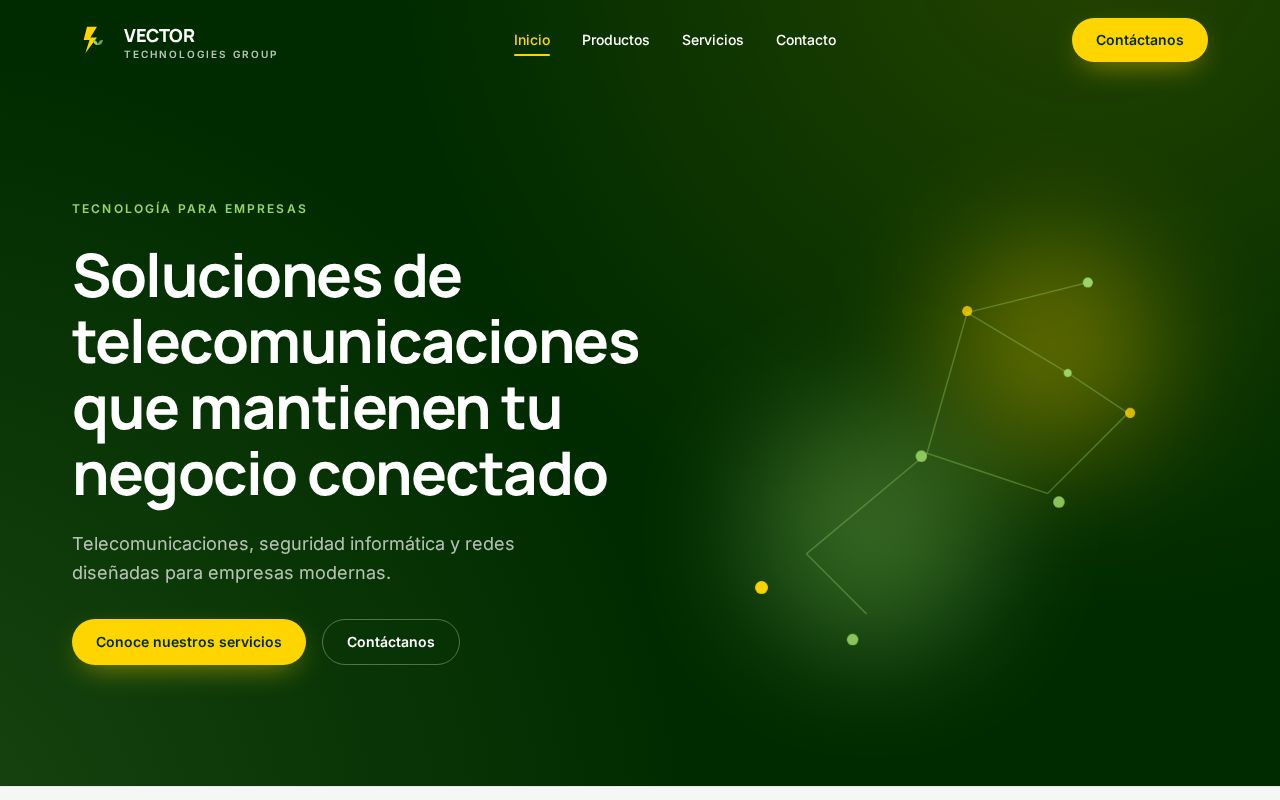 Preview of Landing Vector Technologies