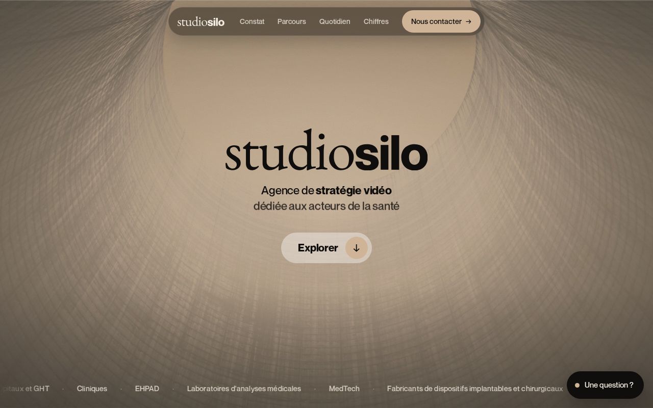 Preview of studio silo website
