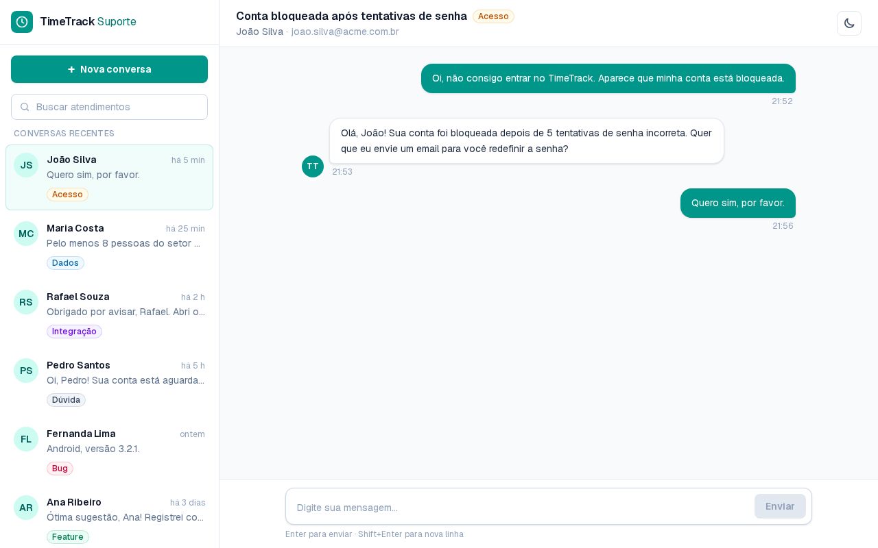 Preview of Chat Teste Ricardo