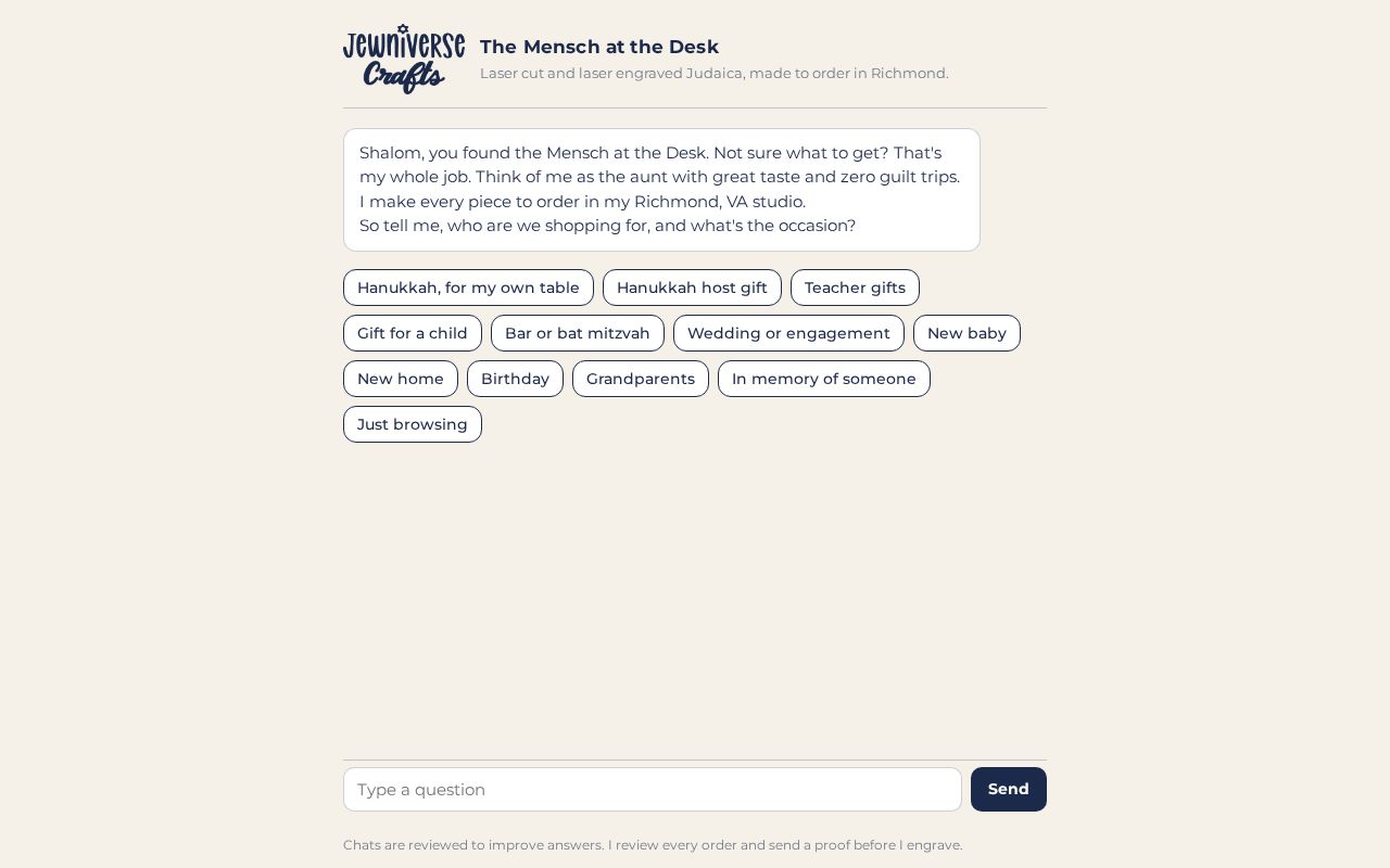 Preview of Mensch Desk