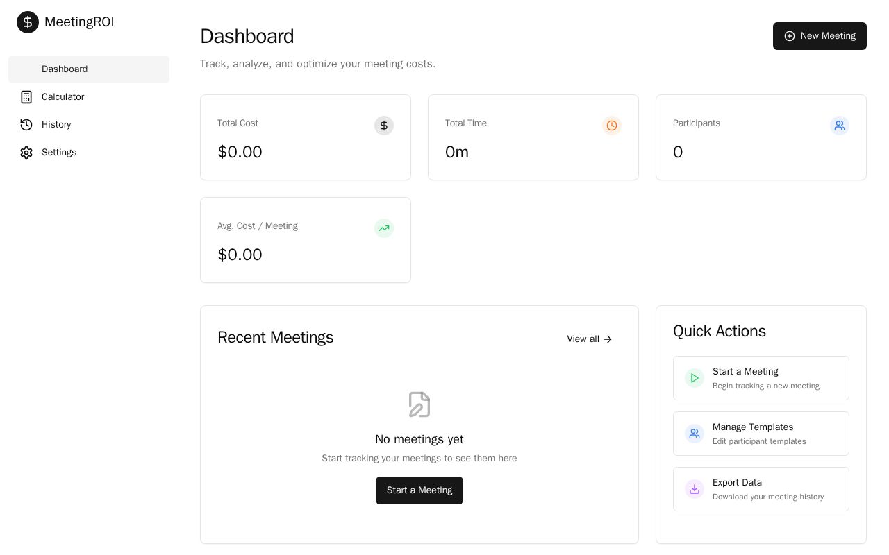 Preview of MeetingROI