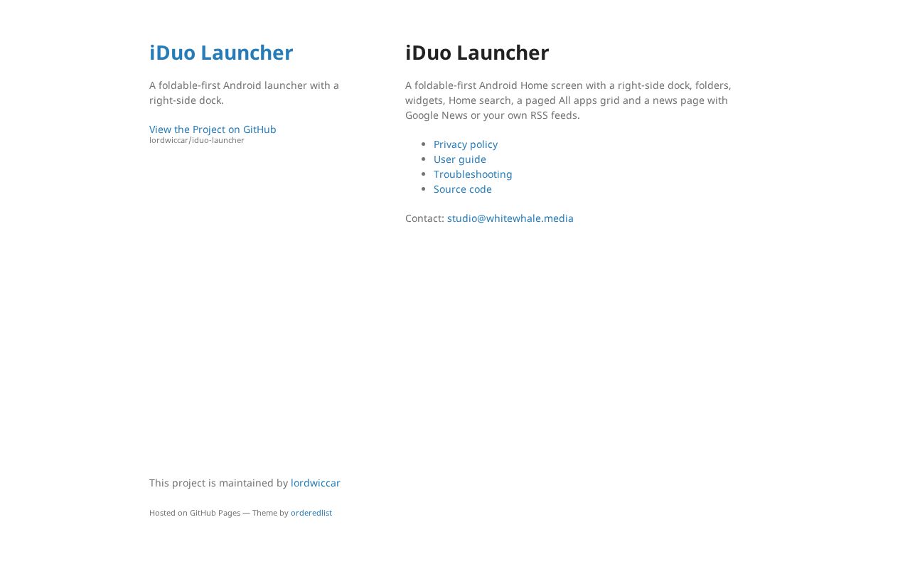 Preview of Iduo Launcher