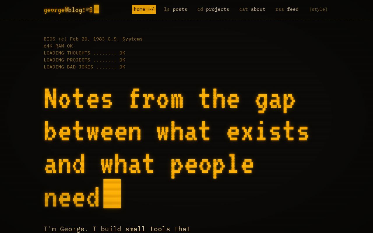 Preview of George Stathopoulos's blog