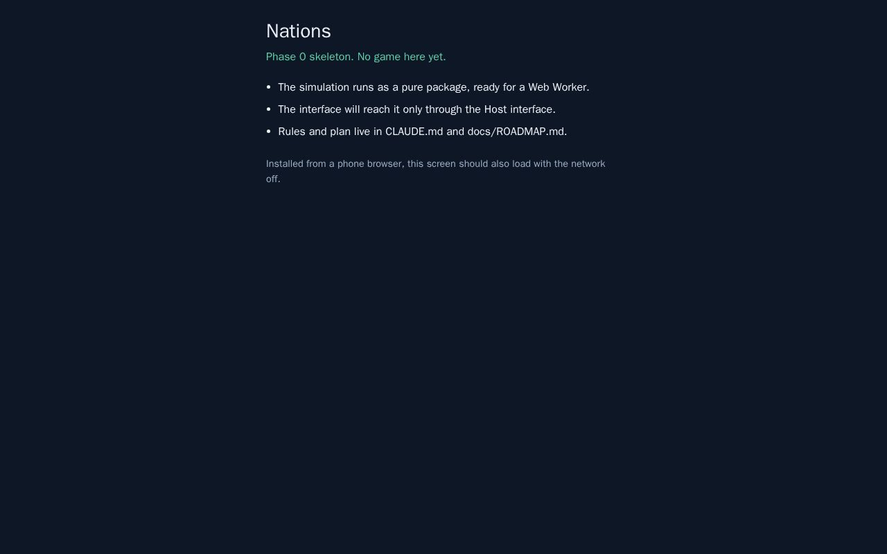 Preview of Nations Game