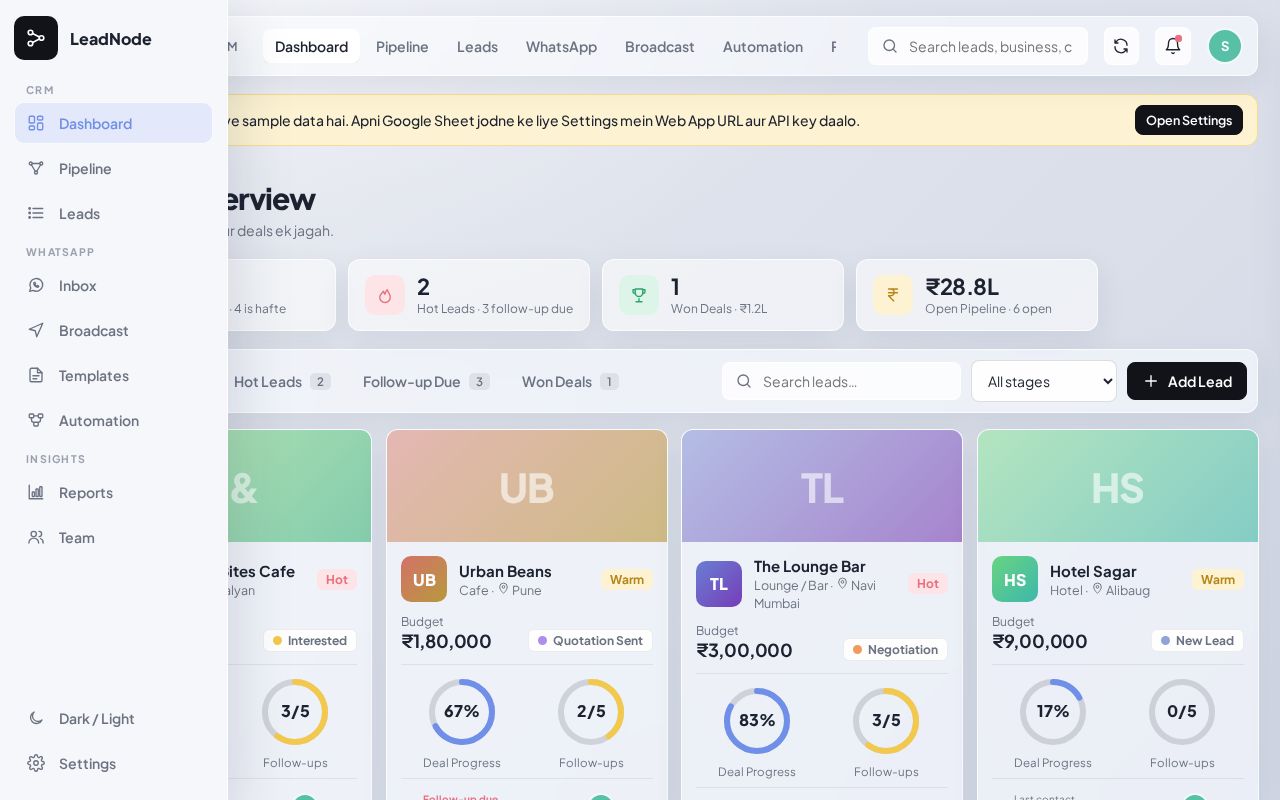 Preview of Leadnode Crm