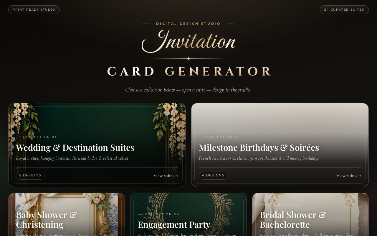 Preview of Invitation Card Generator