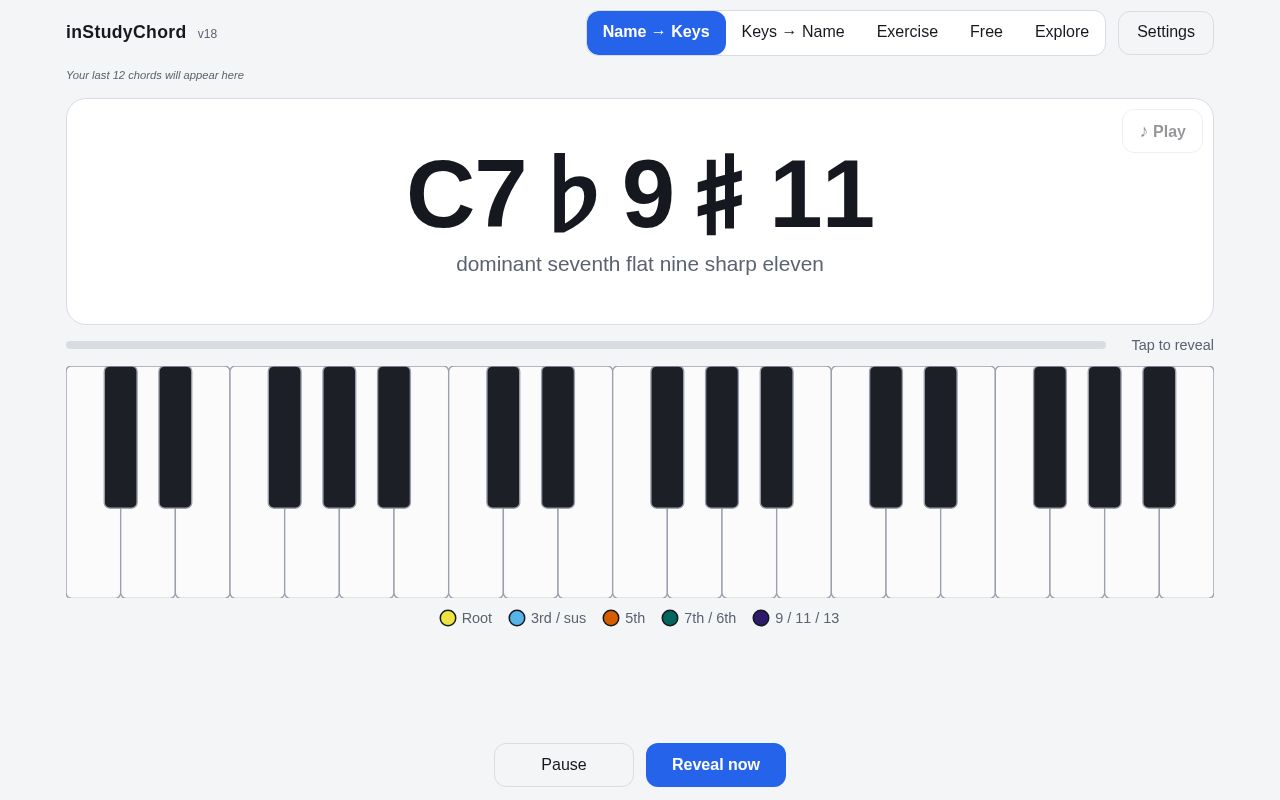 Preview of Instudychord