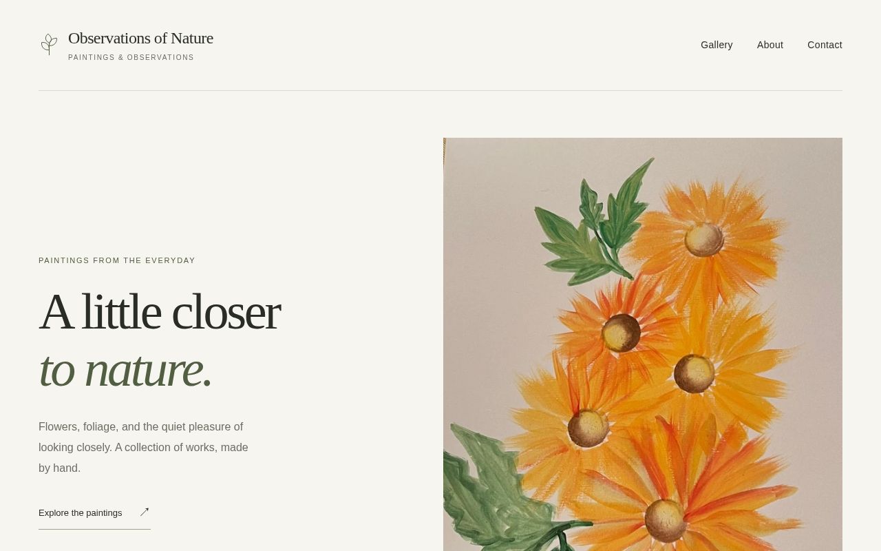 Preview of Observations Of Nature