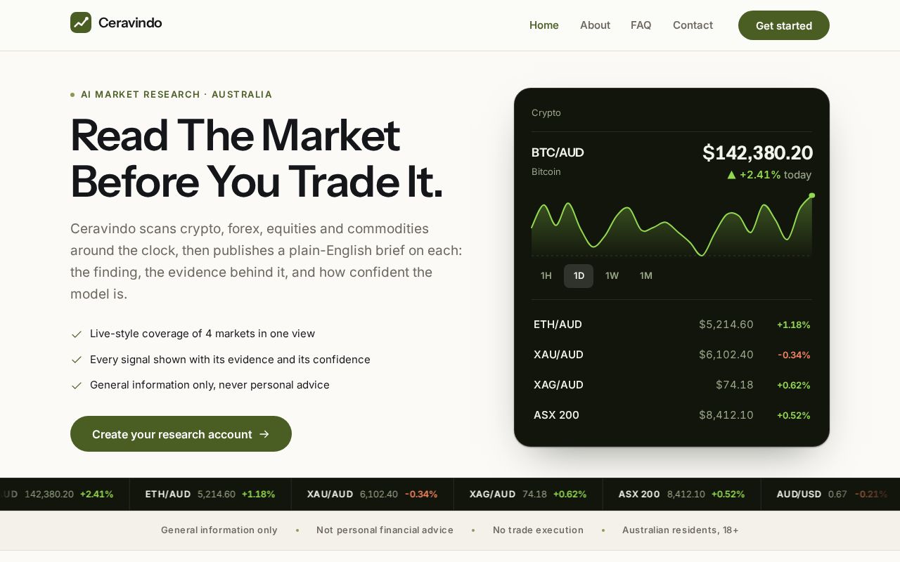 Preview of Ceravindo Platform