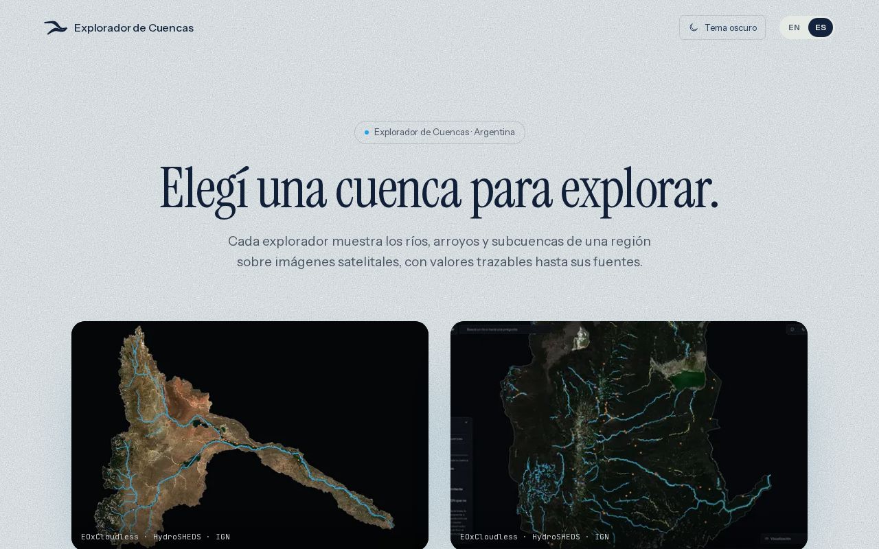 Preview of Rionegro Basin Explorer