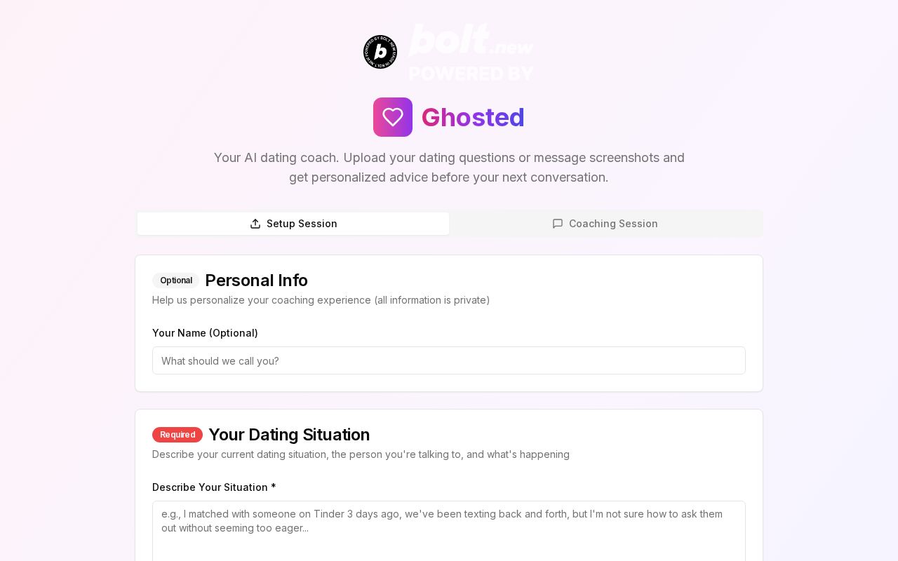 Preview of Ghosted AI