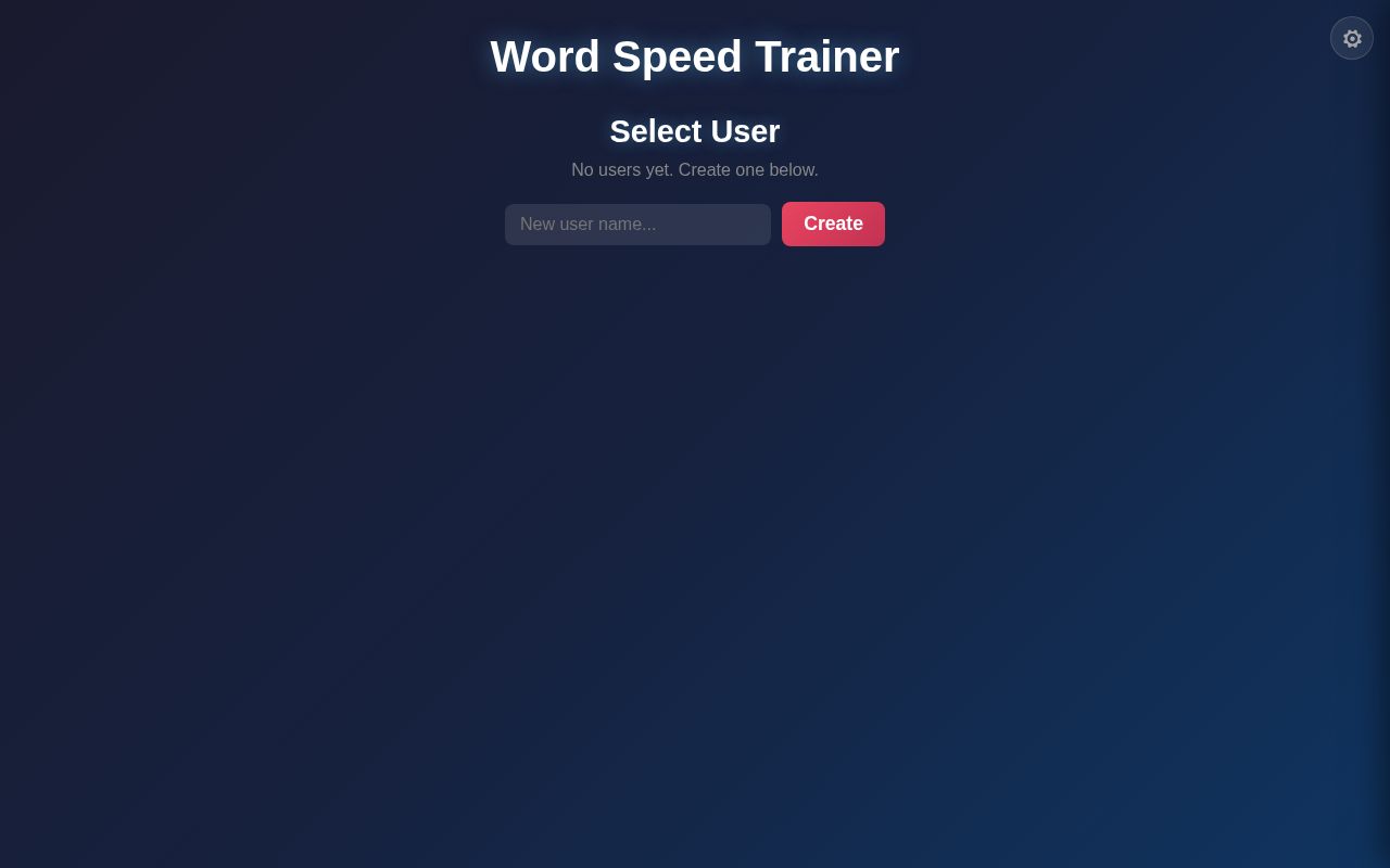 Preview of Word Speed Trainer