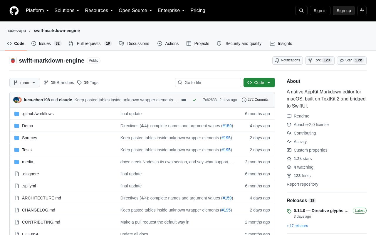 Preview of swift-markdown-engine