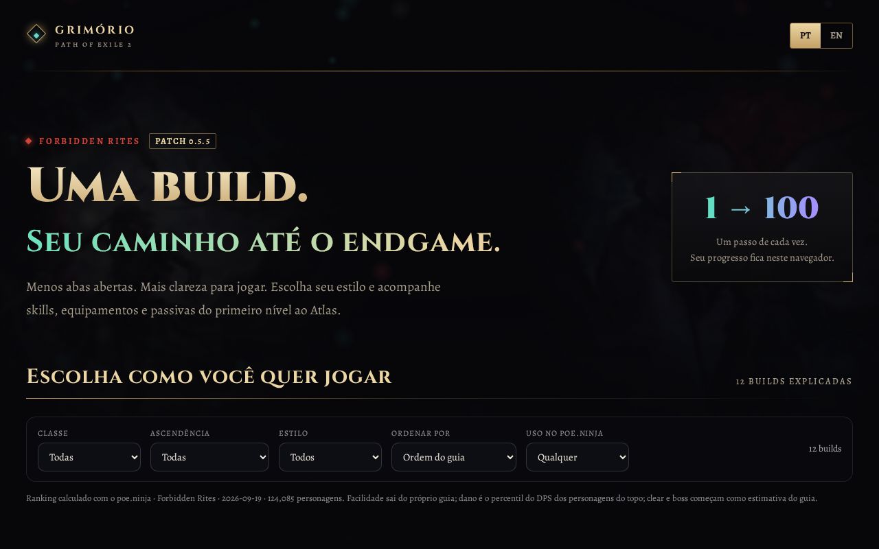 Preview of Grimorio De Builds