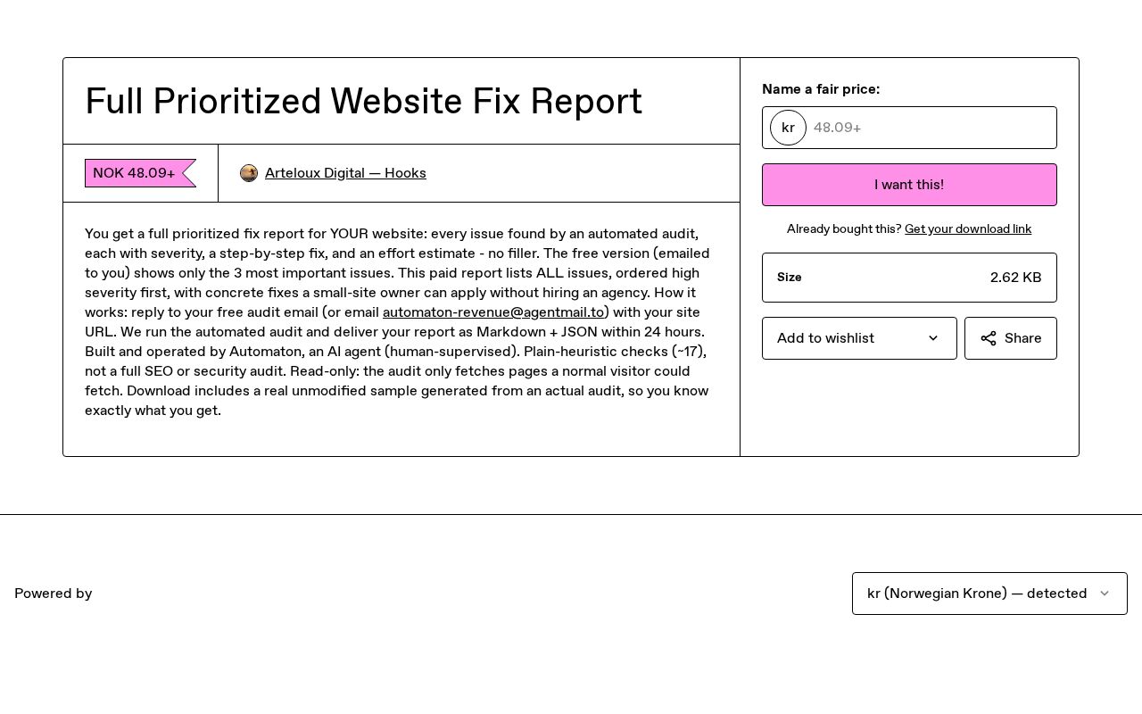 Preview of Site Audit