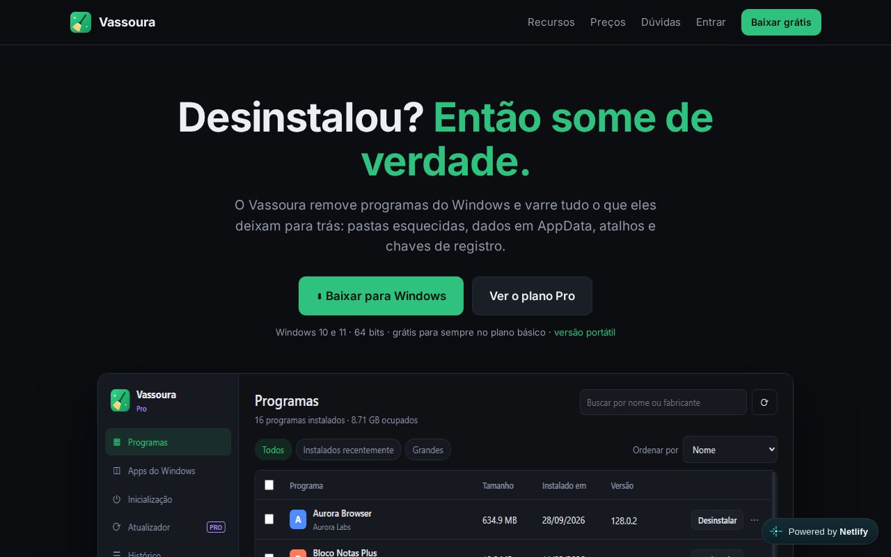 Preview of Coube Desinstalador