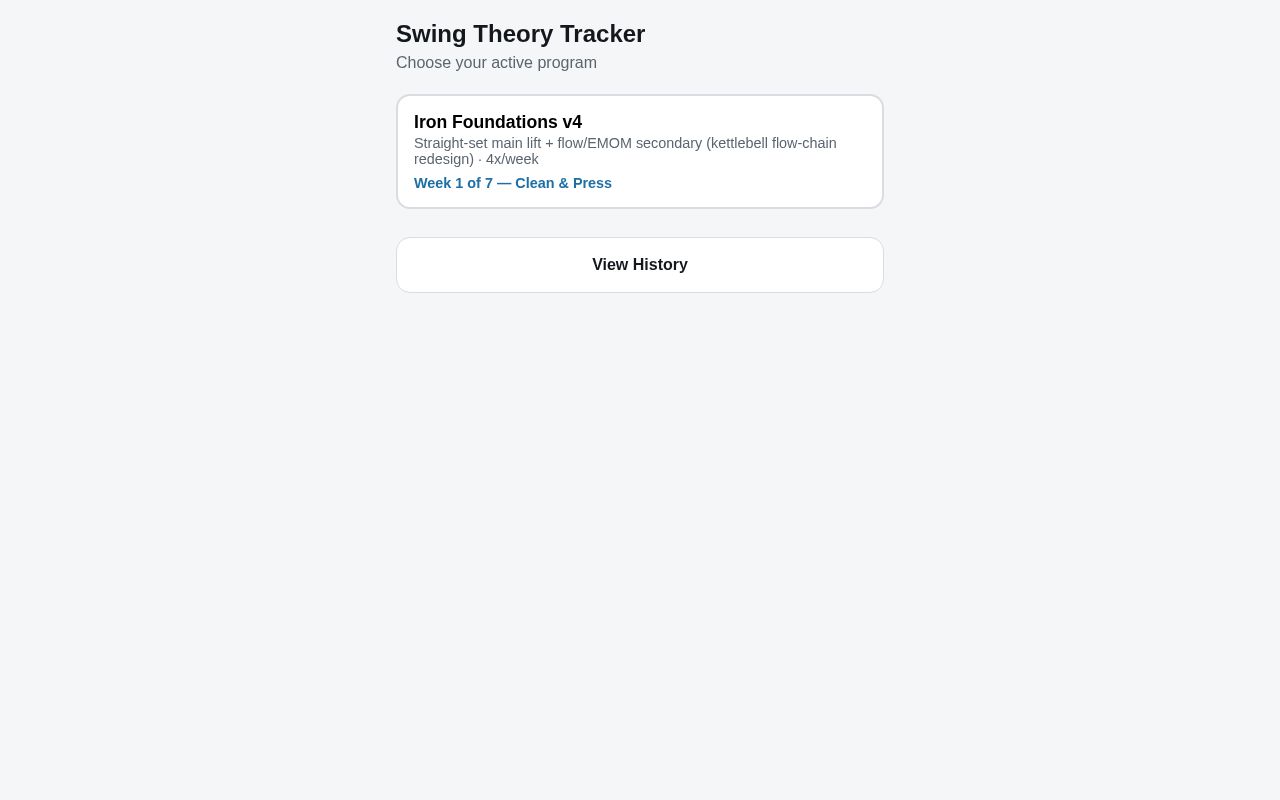 Preview of Swing Theory Tracker