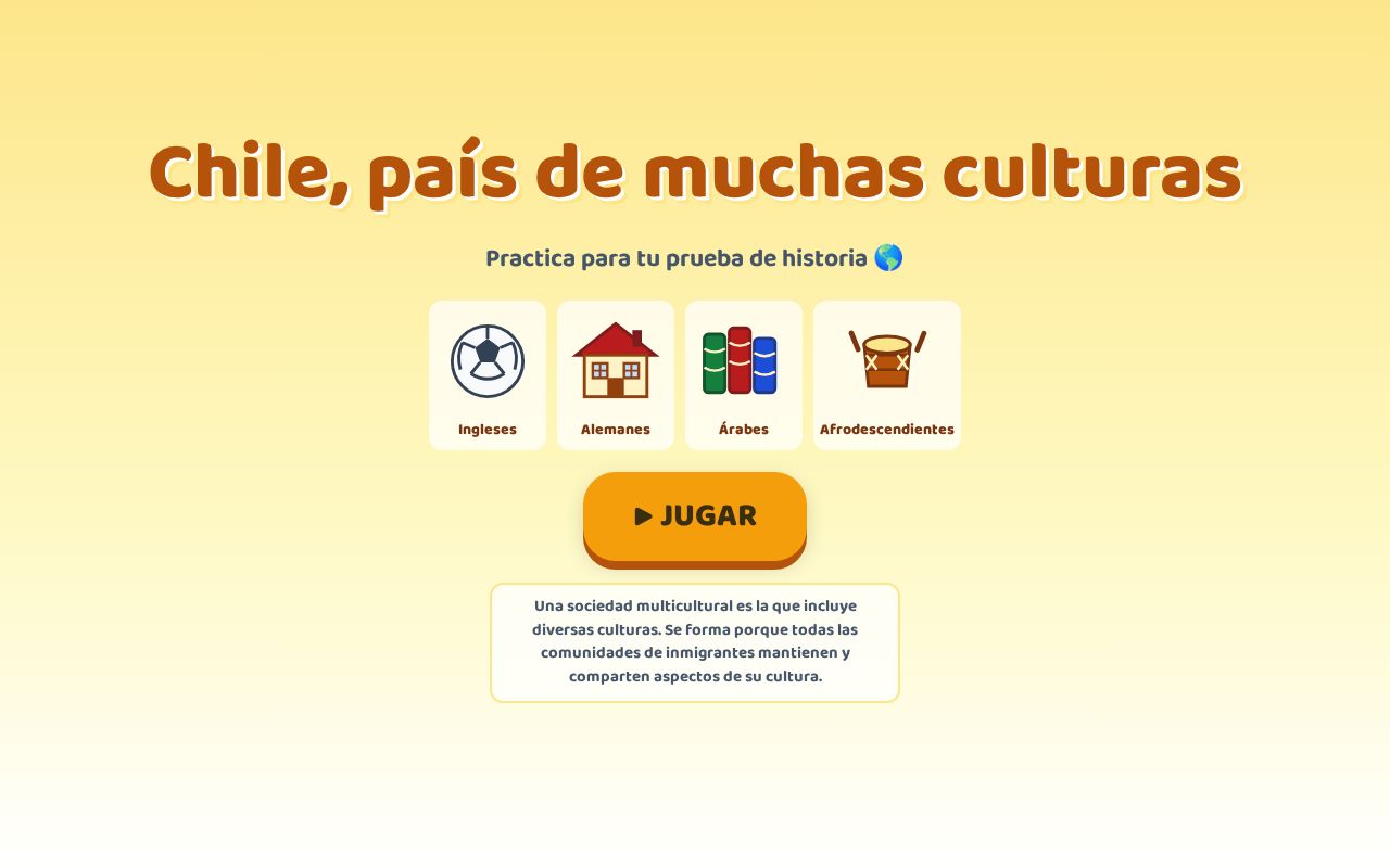 Preview of Chile, país de muchas culturas