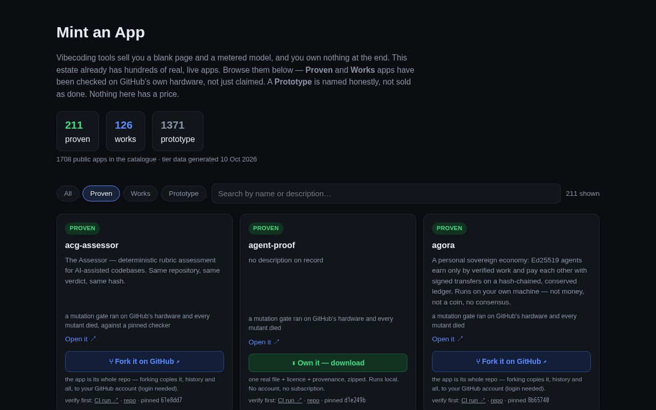 Preview of Mint An App