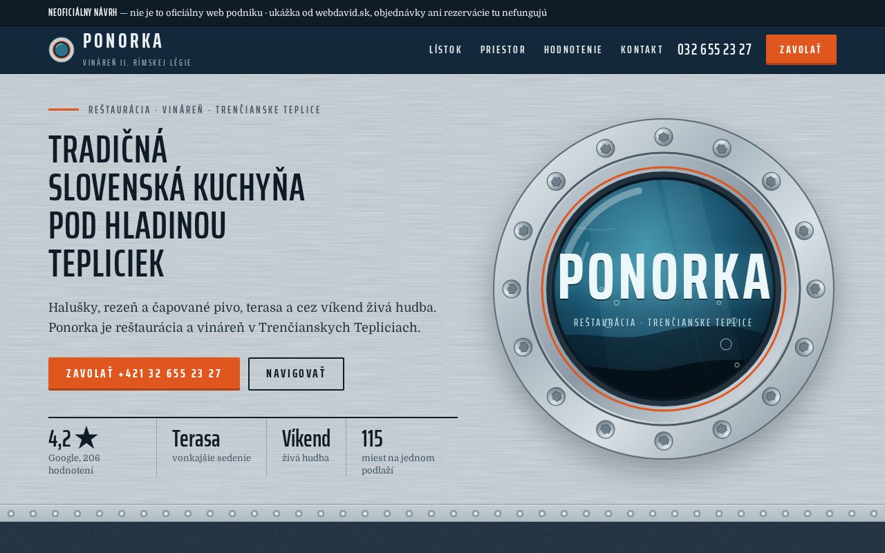 Preview of Reštaurácia Ponorka