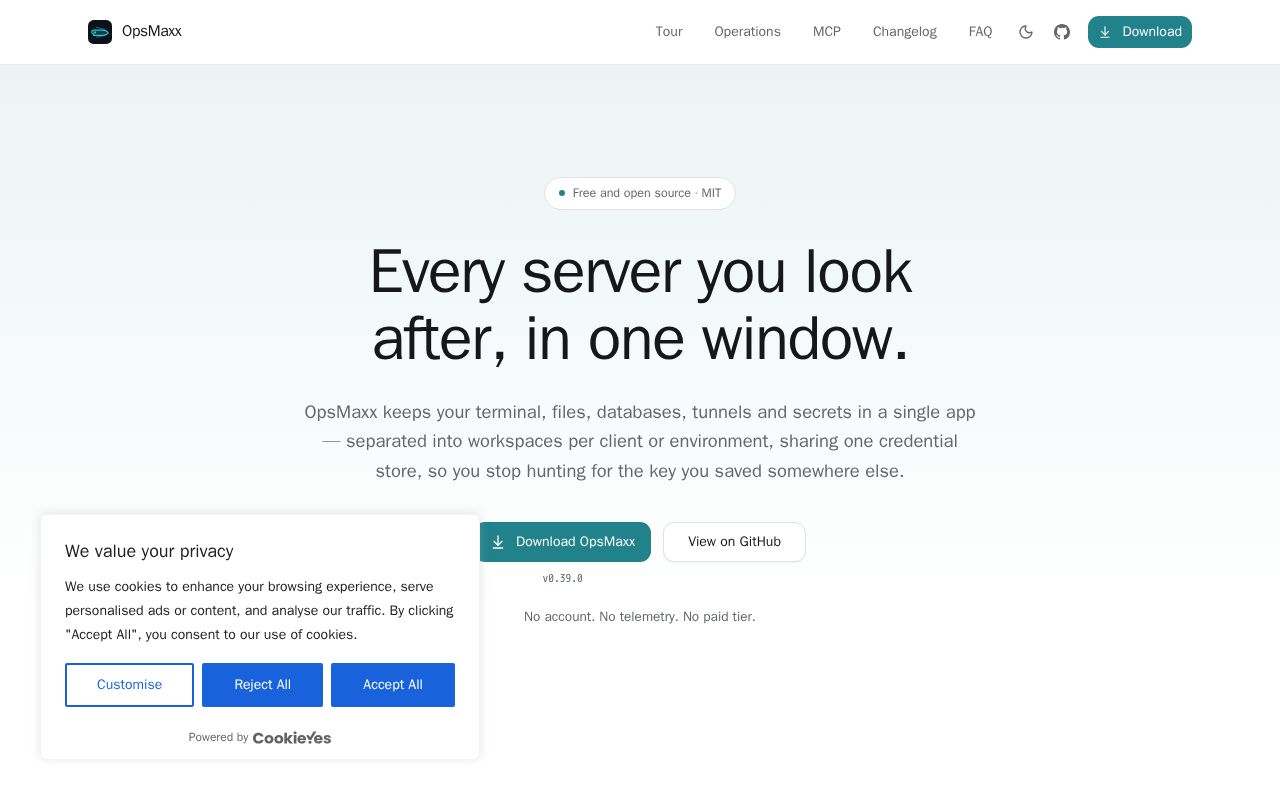 Preview of OpsMaxx