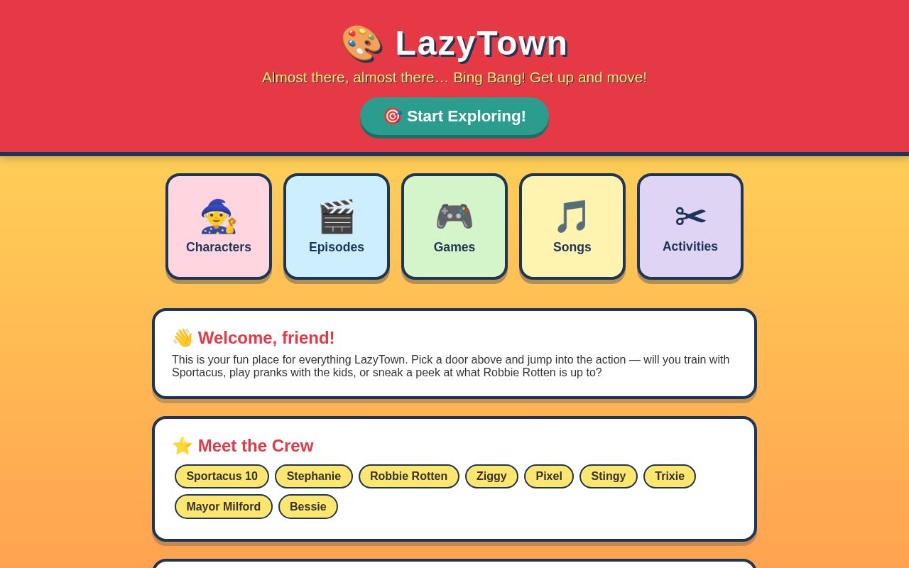 Preview of Lazytown Kids