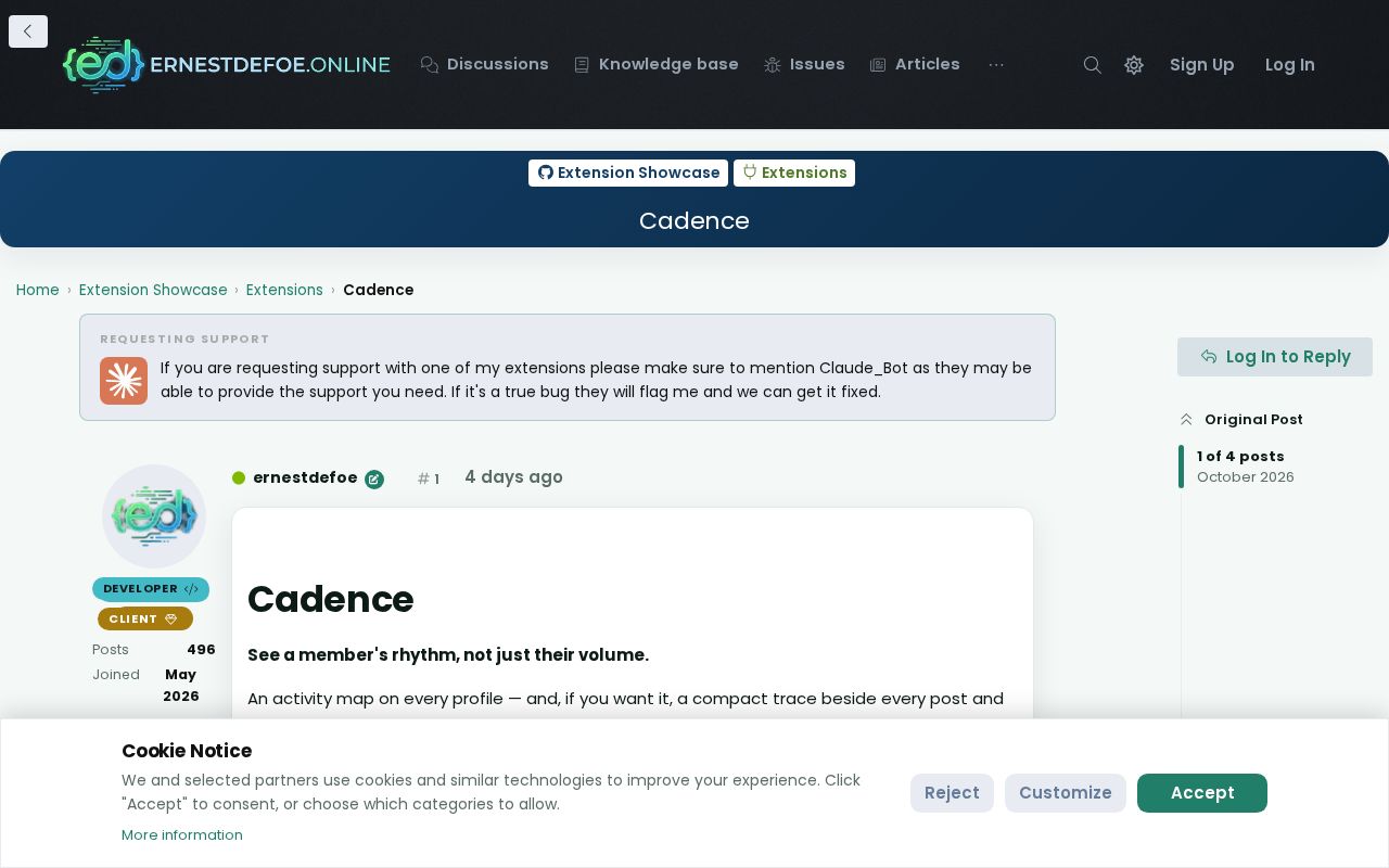 Preview of Cadence