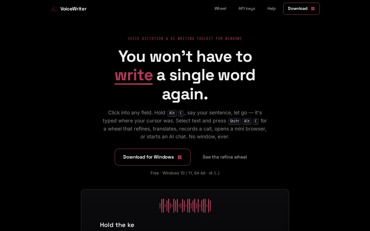 Preview of Voicewriter