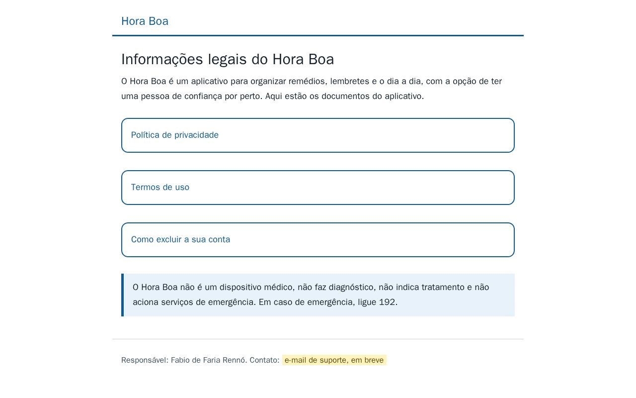 Preview of Hora Boa Site