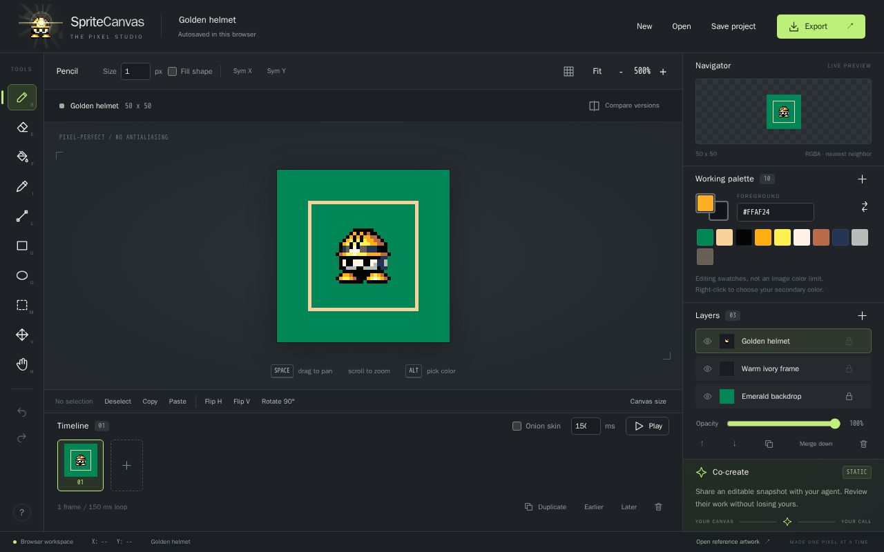 Preview of SpriteCanvas