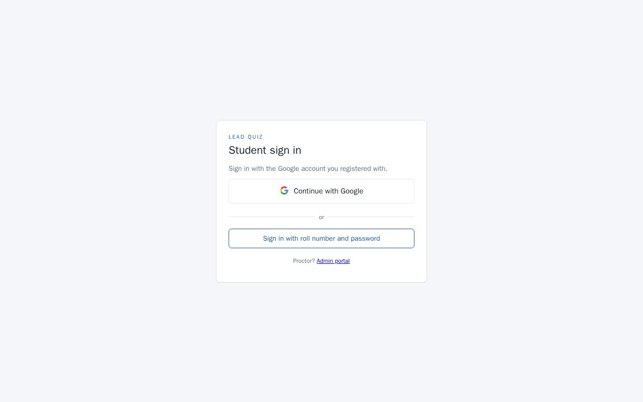 Preview of LEAD QUIZ