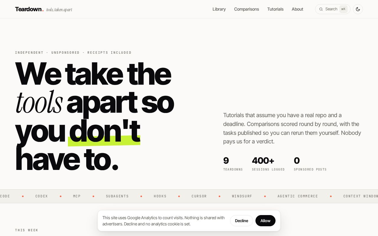 Preview of Teardown