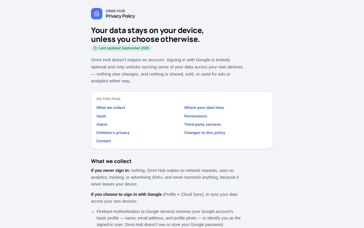 Preview of Omnihub
