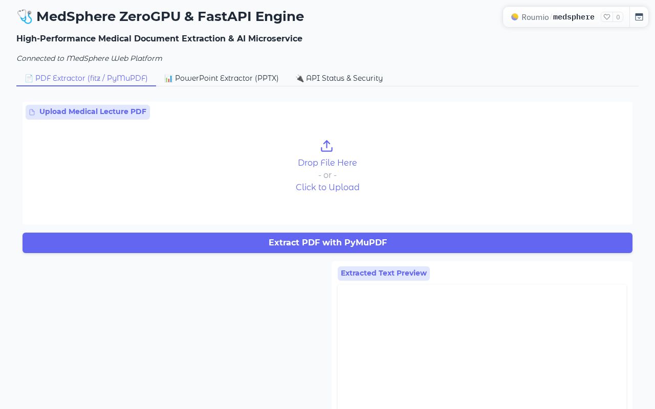 Preview of MedSphere ZeroGPU Engine