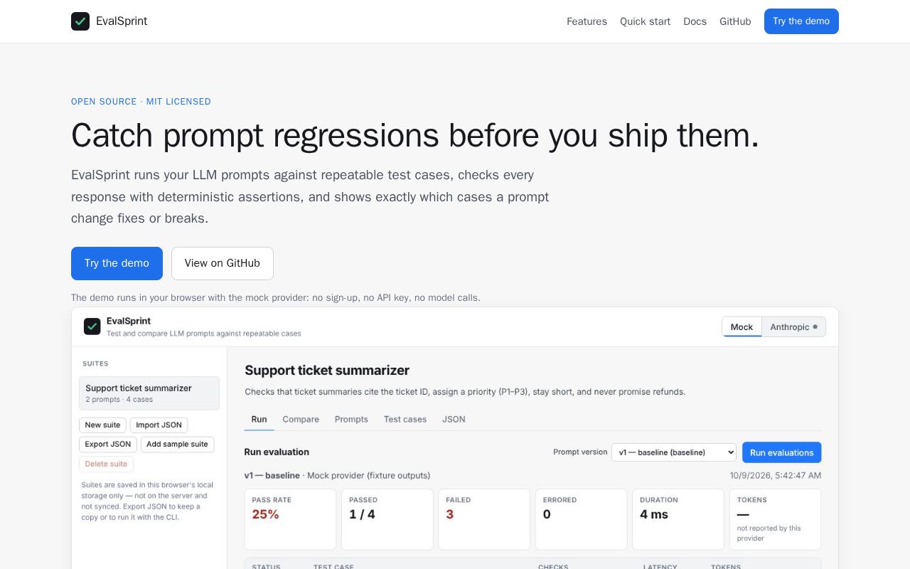 Preview of EvalSprint