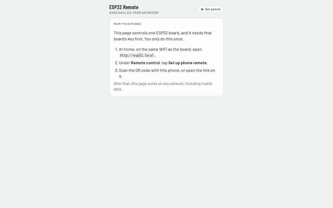 Preview of ESP32 Remote