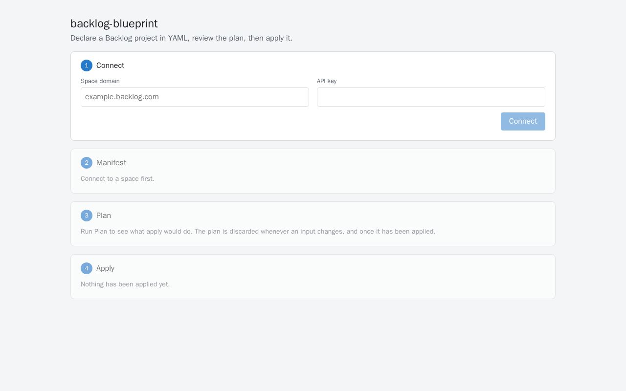 Preview of Backlog Blueprint