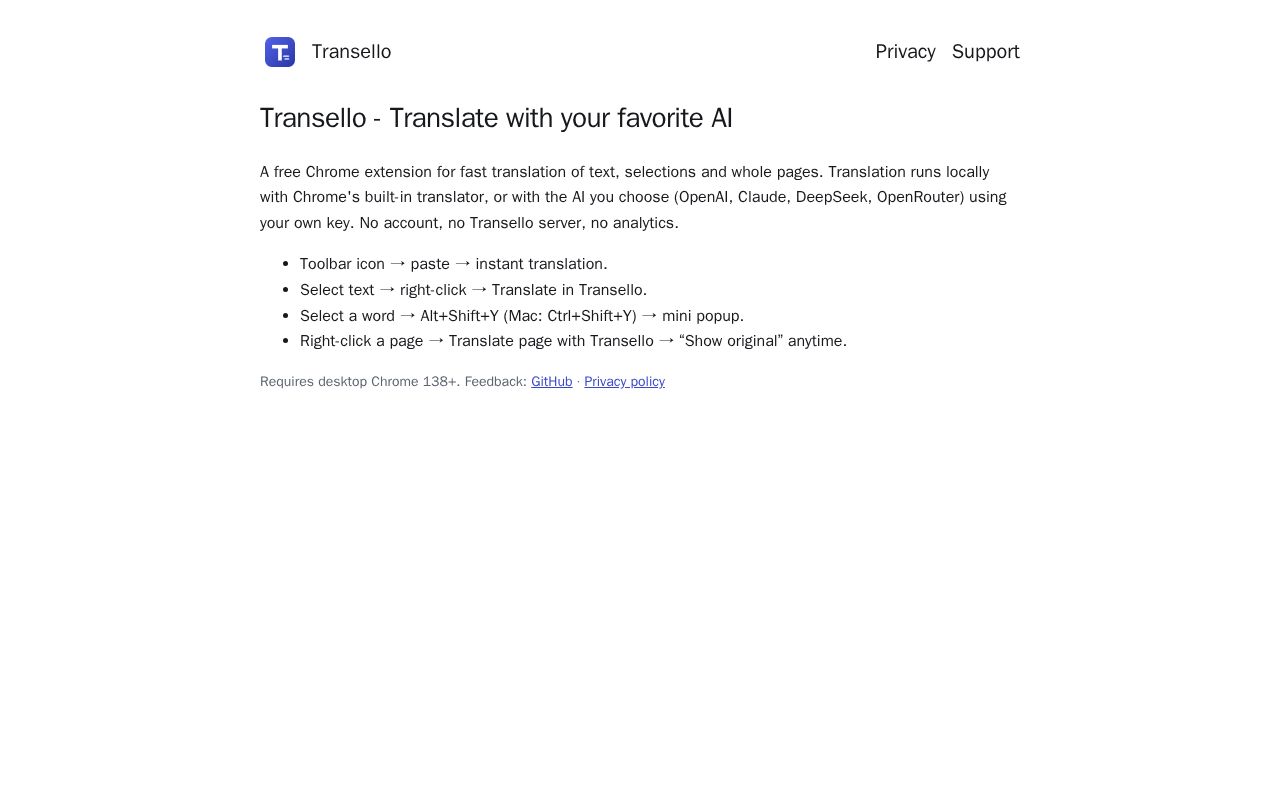 Preview of Transello