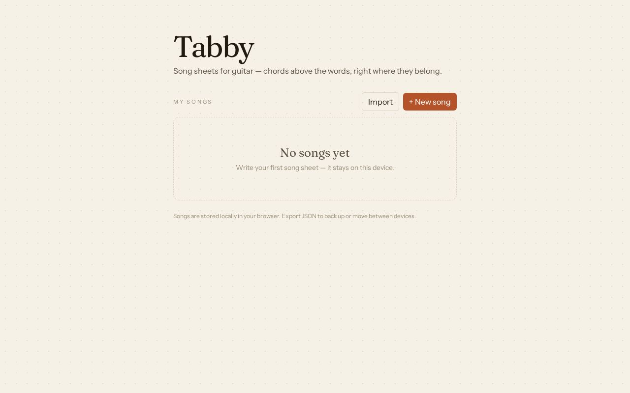 Preview of Tabby