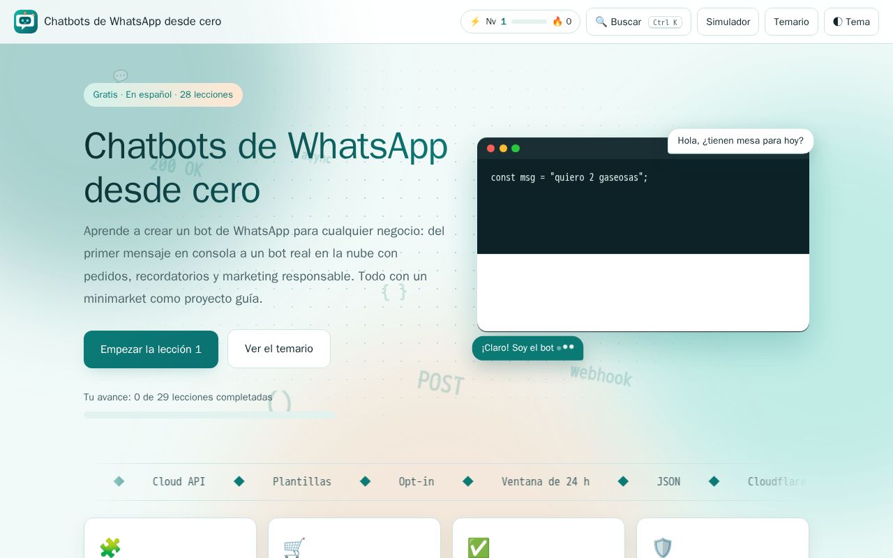 Preview of Chatbots Whatsapp Desde Cero