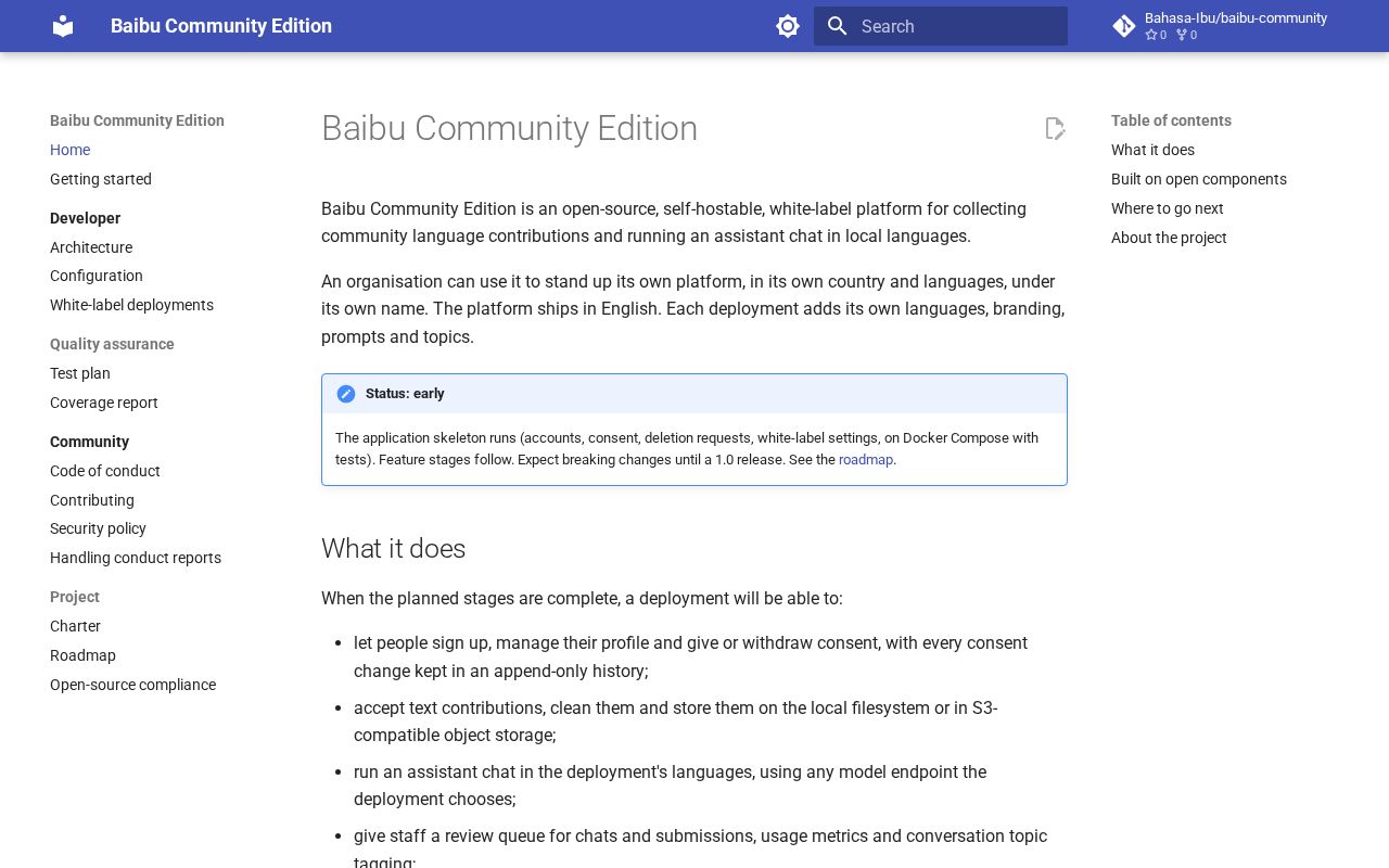 Preview of Baibu Community