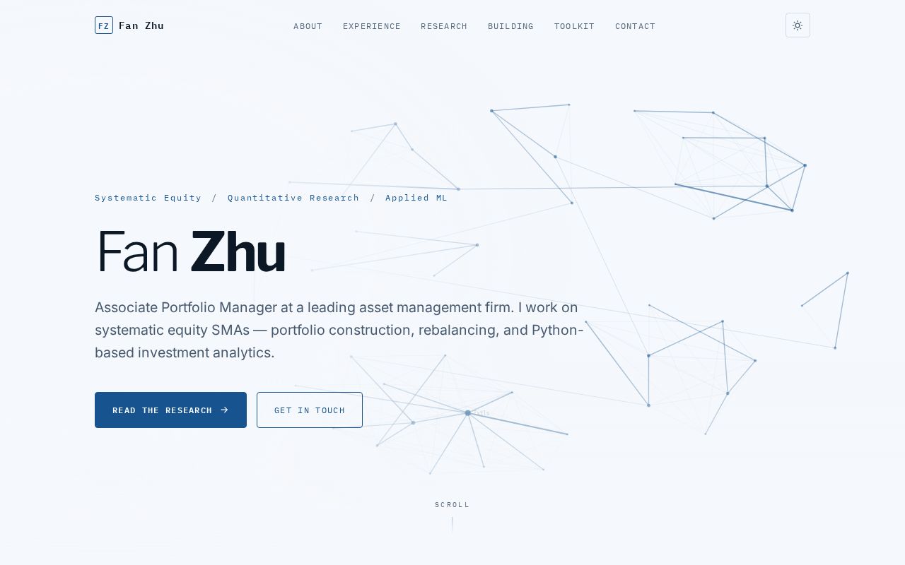 Preview of Fanzhu1998 Github Io