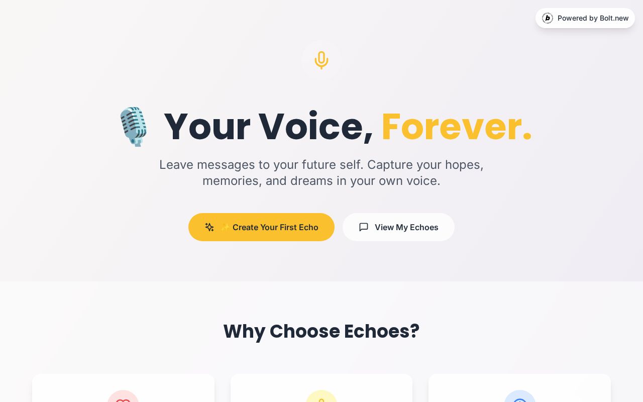 Preview of Echoes – Your Voice, Forever