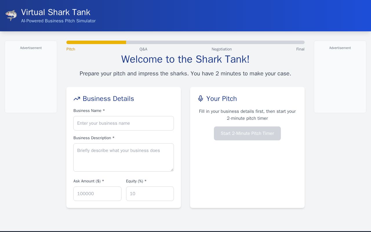 Preview of Virtual Shark Tank